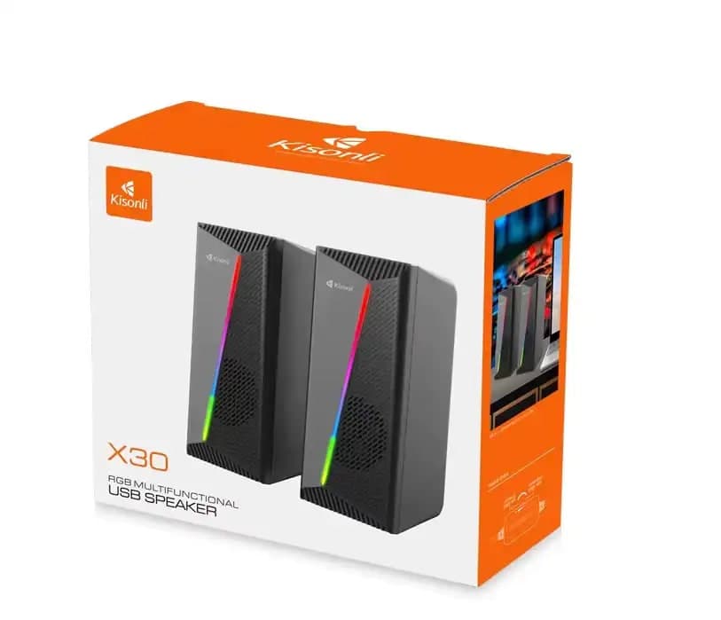 Kisonli X30 – Haut-parleurs USB RGB