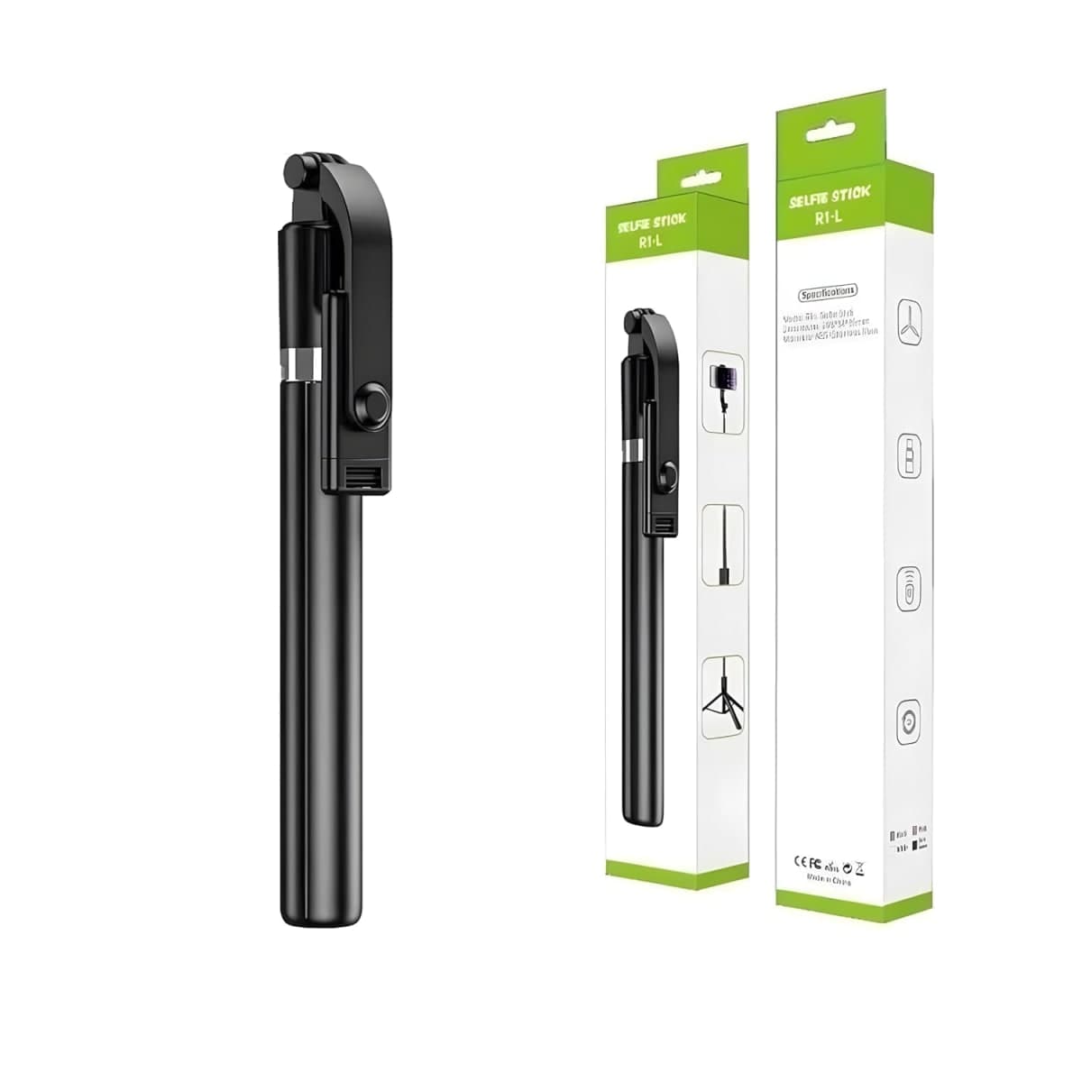 R1-L – Perche à selfie Bluetooth avec trépied (3 en 1)