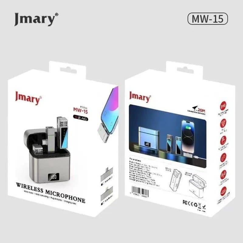 Jmary MW-15 Micro Sans Fil 2.4G avec Boîtier de Charge