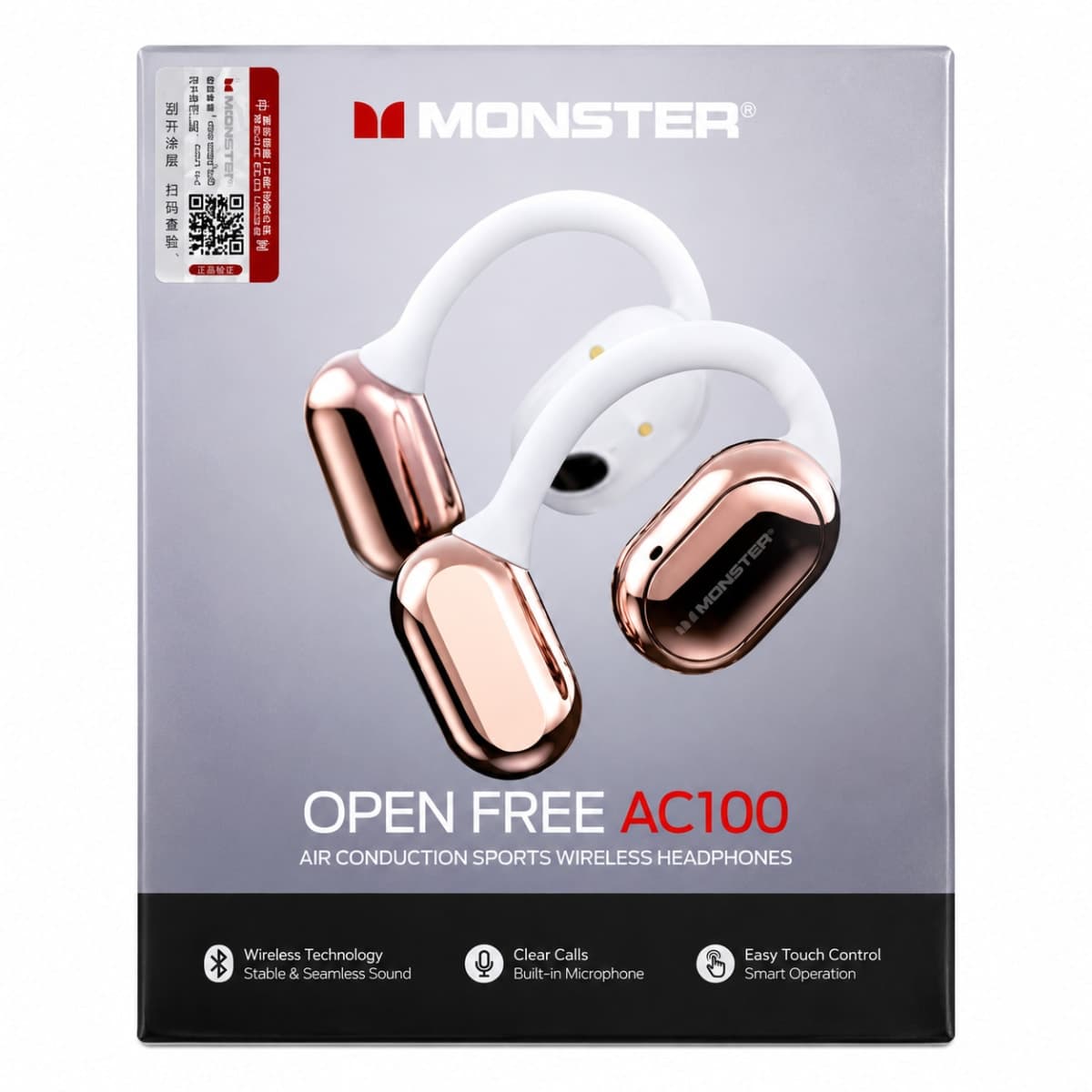 Monster Open Free AC100 – Écouteurs Sport Air Conduction