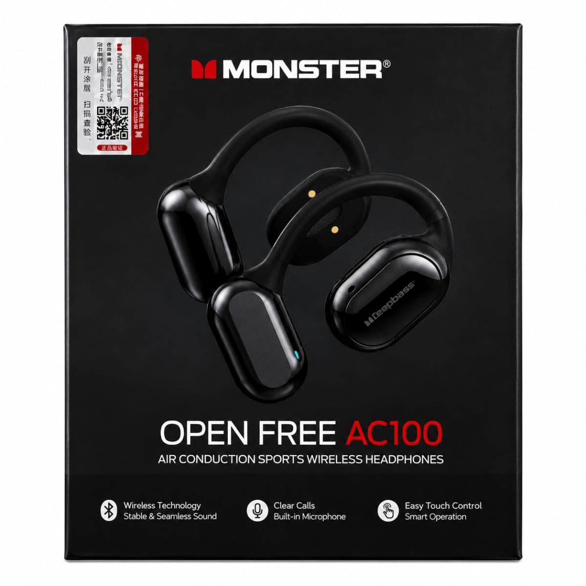 Monster Open Free AC100 – Casque Sport Air Conduction