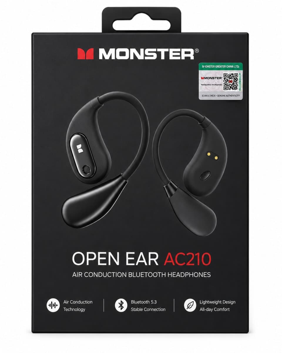Monster Open Ear AC210 – Écouteurs Air Conduction Bluetooth