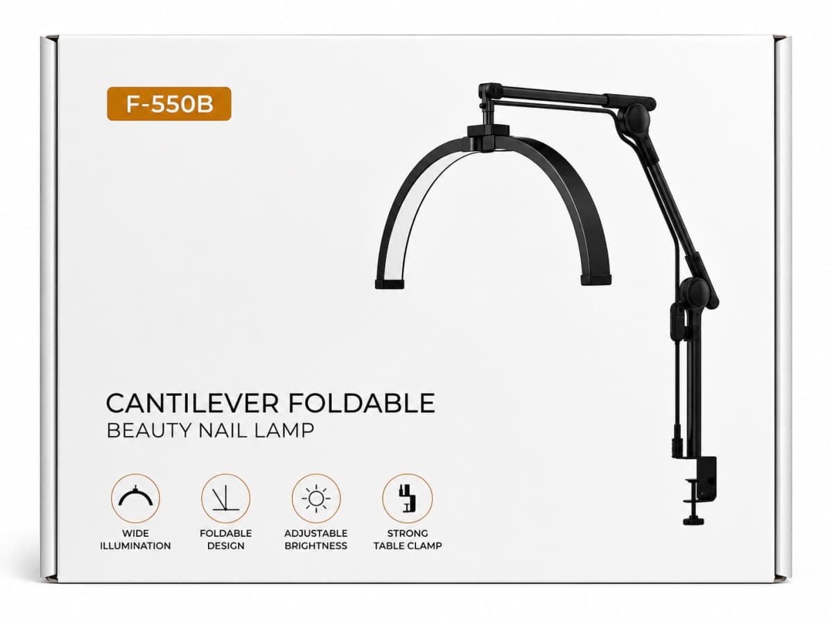 Lampe Beauté Cantilever Pliable F-550B pour Nail Art