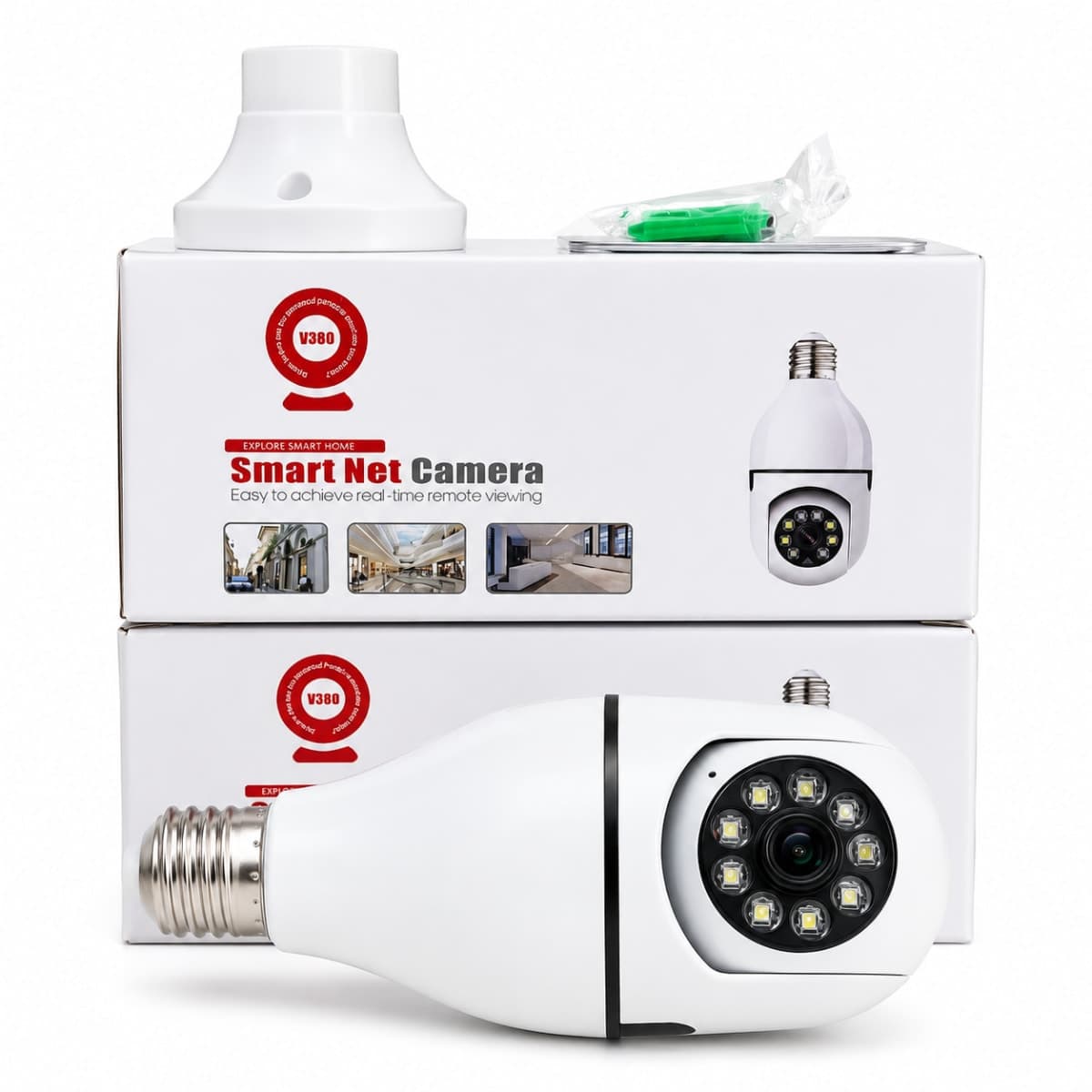 Caméra Ampoule WiFi 360° V380 Smart Home HD