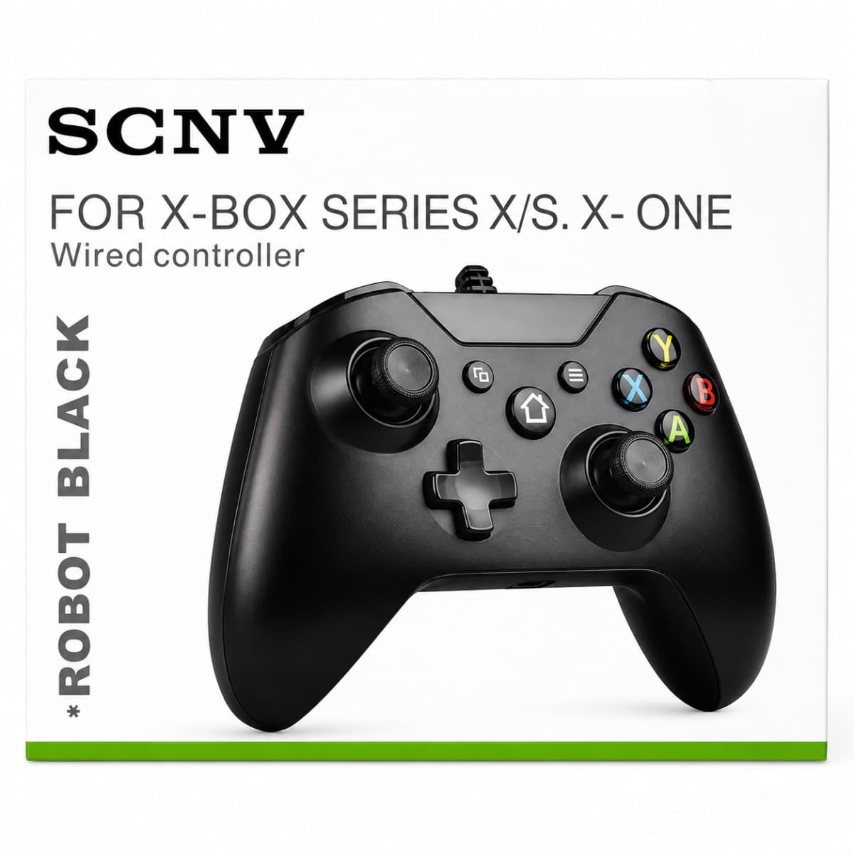 Manette Filaire SCNV pour Xbox Series X/S & One – Robot Black