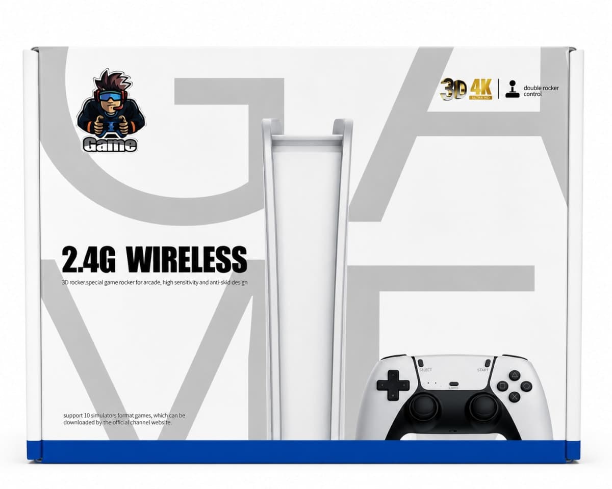 Console de Jeu Rétro 2.4G Wireless 4K Ultra HD