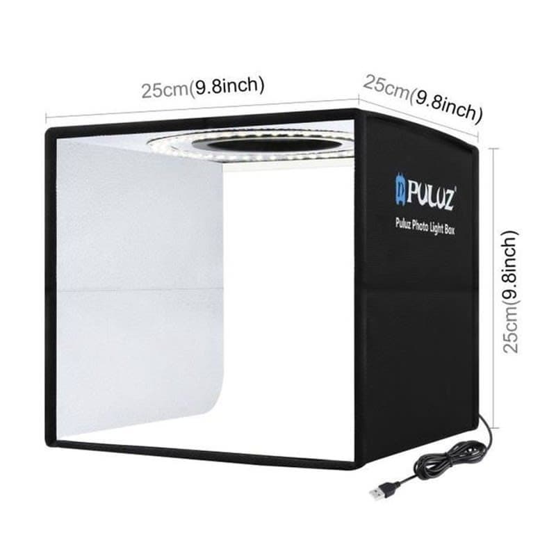 Studio Photo Portatif LED PULUZ 25cm Cube Lumineux