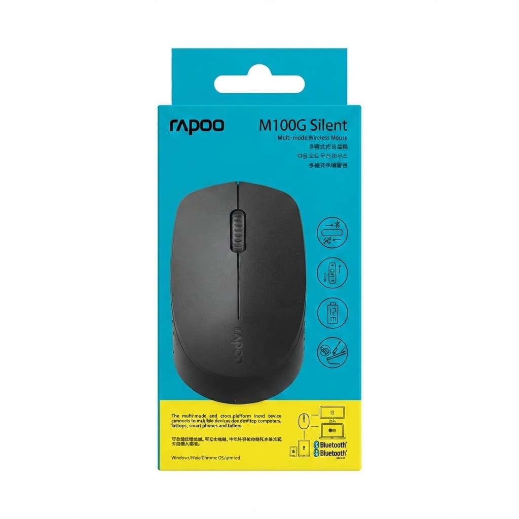Rapoo M100G Silent – Souris Sans Fil Multi-Mode Silencieuse