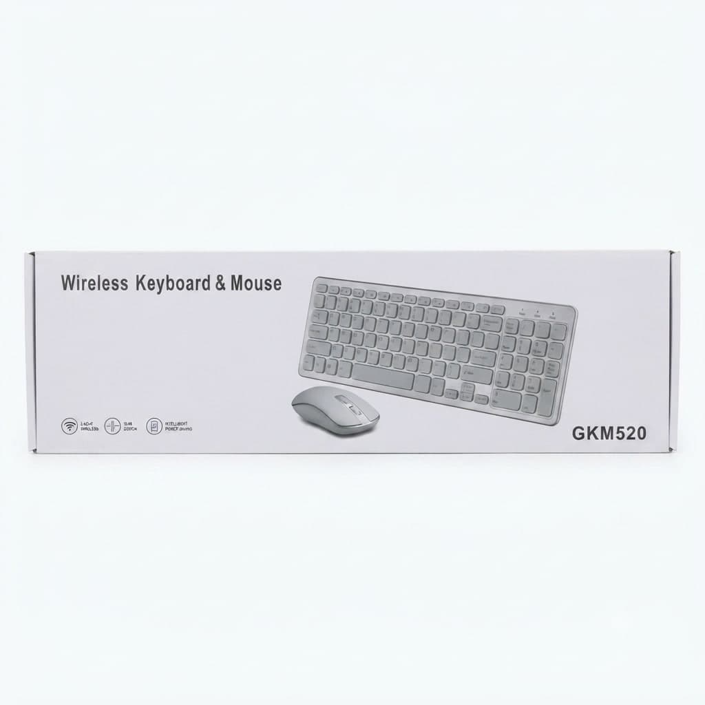 Combo Clavier Souris Sans Fil Ultra-Slim GKM520