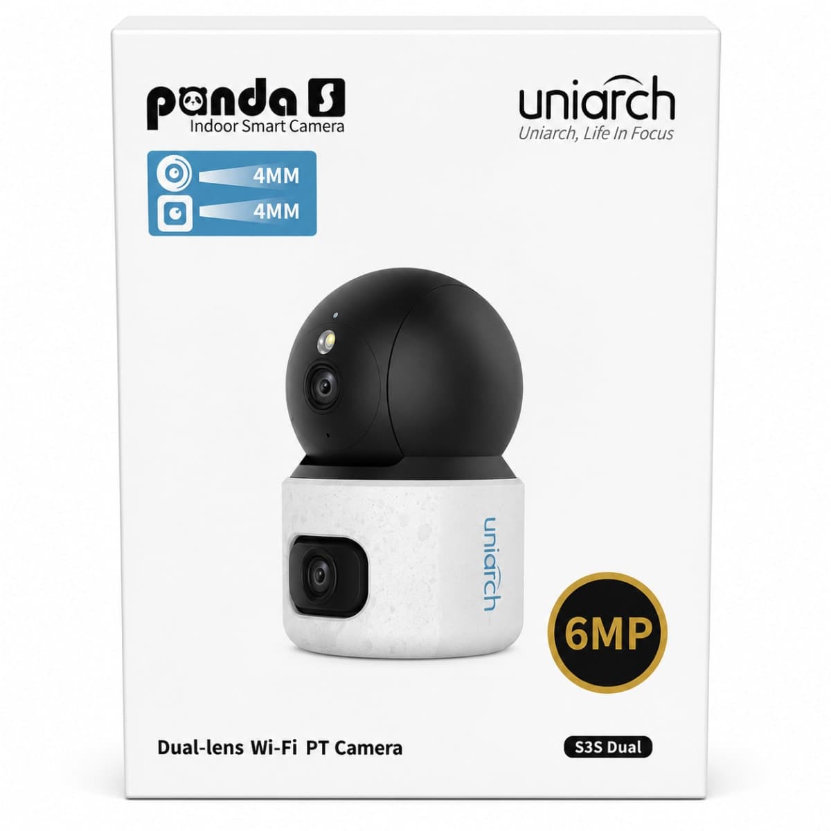 Uniarch Panda S3S Dual – Caméra Wi-Fi Double Objectif 6MP