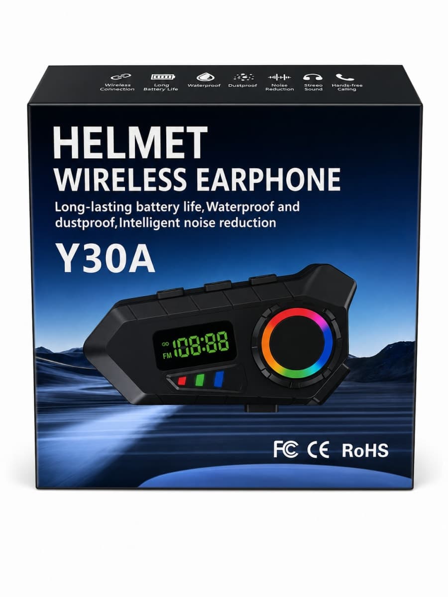 Casque Bluetooth Y30A avec FM & RGB – Moto Pro